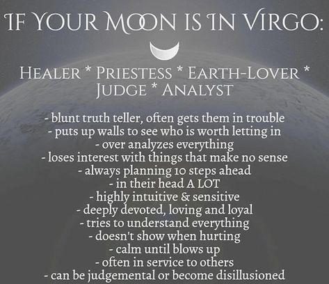 Virgo Moon Aesthetic, Virgo Moon Sign, Moon In Virgo, Virgo Traits, Aries Astrology, Gemini Rising, Virgo Quotes, Birth Chart Astrology, Aquarius Woman