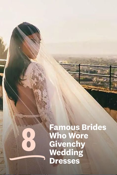 We look back on our favorite celebrity Givenchy wedding dresses here, worn by royals, models and pop culture icons. Funny Face Wedding Dress, Ralph Lauren Wedding Dress, Kim Kardashian Wedding Dress, Givenchy Wedding Dress, Famous Brides, Kim Kardashian Wedding, Kardashian Wedding, Meghan Markle Wedding Dress, Pop Culture Icons