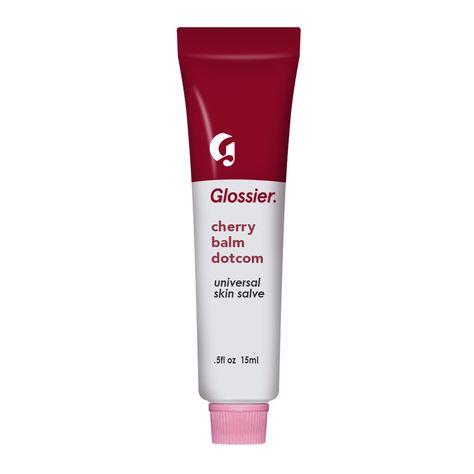 Glossier Cherry Balm, Glossier Cherry, Glossier Balm Dotcom, Glossier Lip Balm, Best Lip Balm, Balm Dotcom, Mac Makeup, Makeup Items, Glossy Lips