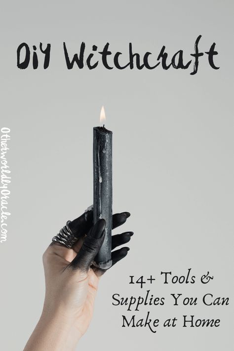 DIY Witchcraft: 14+ Magick Tools You Can Make Instead of Buy Make Instead Of Buy, Diy Witchcraft, Witchcraft Tools, Witchcraft Diy, Witch Supplies, Witch Tools, Witchcraft Altar, Wiccan Crafts, Witch Wand