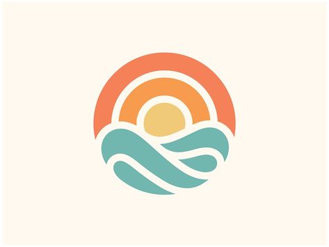 Mighty Mike, California Logo, Logo Design Agency, Sunset Logo, Summer Logo, Surf Logo, Wave Logo, Beach Logo, Water Logo