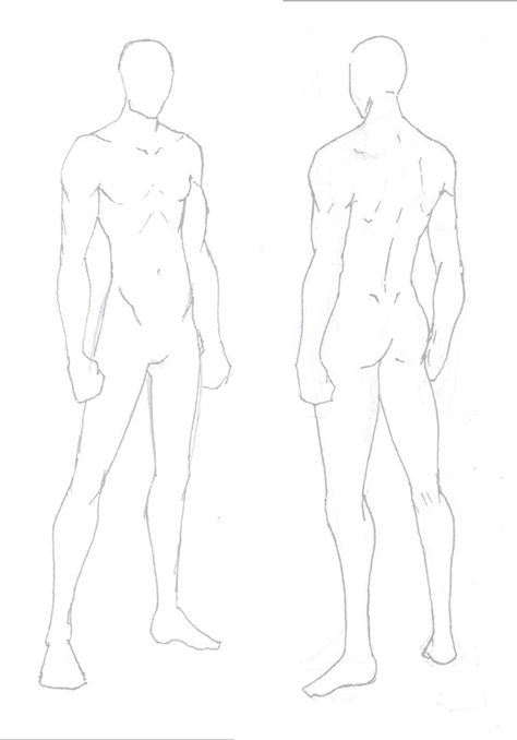 Fashion Model Base Drawing, Male Body Reference Back View, Figures Sketching, Shape Sketch, Male Base, Silhouette Mode, Drawing Model, Male Figure Drawing, Fashion Model Sketch