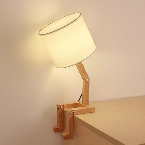 Product Of The Week: Cute Wooden Stick Figure Lamp Mebel Antik, Wooden Table Lamp, Diy Lampe, Diy Backsplash, Wooden Table Lamps, Nightstand Lamp, Lampe Design, Lamp For Bedroom, Wooden Lamp