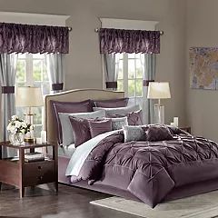 Madison Park Essentials 24-piece Loretta Bed Set Silk Comforter, Window Valances, How To Clean Pillows, Comforter Bedding Sets, Bed In A Bag, King Comforter Sets, Queen Comforter Sets, The Madison, Madison Park