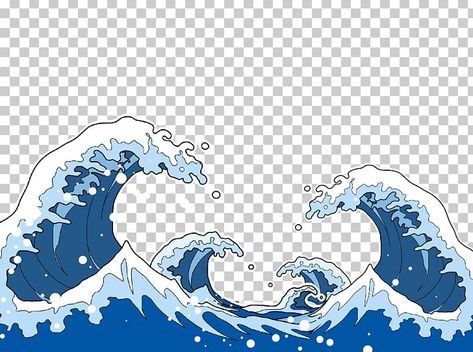 Cartoon Waves Draw, Croquis, Japanese Water Art Wave Pattern, Wave Cartoon Drawing, Waves Cartoon Drawing, Sea Waves Drawing, Anime Sea, Wave Animation, Sea Cartoon