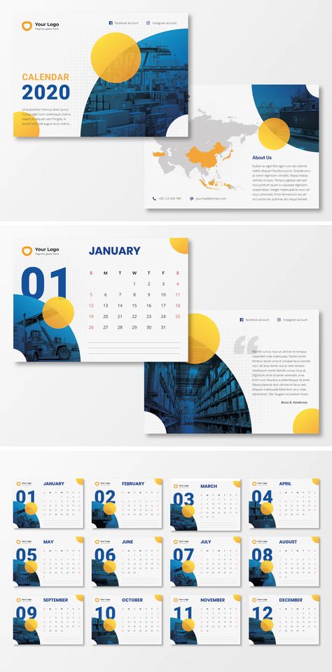 Cute Calendar Designs, Company Calendar Design Ideas, Company Calendar Design, Calendar Design 2024, 2024 Calendar Design, Creative Calendar Design Layout, Desk Calendar Design Creative, Calendar Layout Design, Corporate Calendar Design