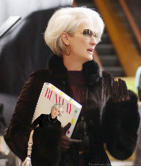 Miranda Priestly - Fan Arts, Edits, Pictures Edits Pictures, Miranda Priestly, Beautiful Gray Hair, Devil Wears Prada, Elegante Casual, Big Mouth, Meryl Streep, Grey Hair, Mode Inspiration