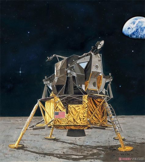 Apollo 11 Lunar Module `Eagle` (Plastic model) Other picture 1 Nasa Art, Lunar Module, Space Art Gallery, Apollo 11 Moon Landing, Lunar Lander, Lunar Landing, Apollo 13, Boy Toy, Model Images