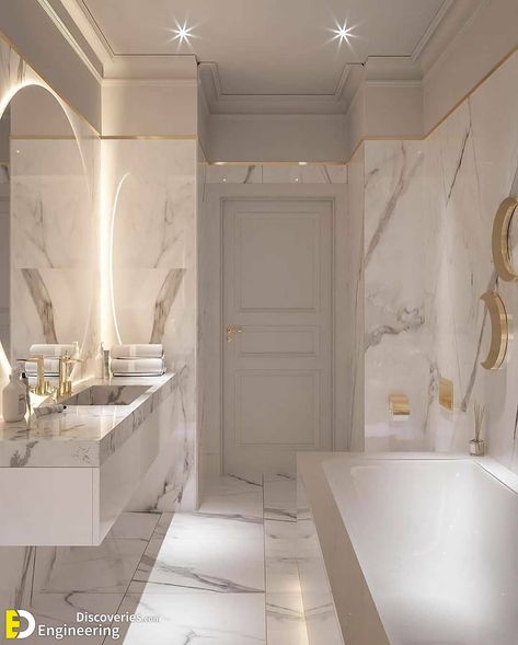 40 Luxury Modern Bathroom Design Ideas - Engineering Discoveries Bilik Perempuan, Luxury Modern Bathroom, Desain Pantry, تصميم داخلي فاخر, Bathroom Decor Luxury, Bathroom Design Inspiration, Bathroom Design Decor, Bathroom Design Luxury, Dream Bathrooms