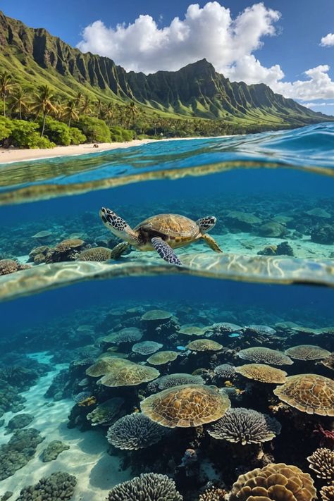 🌊 Paradise Preserved: Marine Conservation Efforts in Hawaii 🐢 Ocean Biome, Marine Photography, Hawaii Activities, Ocean Ecosystem, Sustainable Fishing, Beach Clean Up, Save Our Oceans, Marine Ecosystem, Hawaii Homes