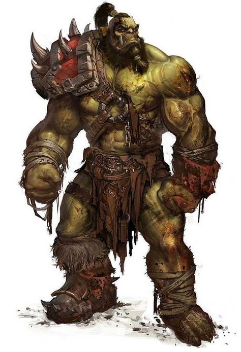 Dungeons & Dragons: Orcs & Half-orcs (inspirational) - Imgur Mononoke Anime, Warcraft Orc, Orc Warrior, For The Horde, Game World, Warcraft Art, 다크 판타지, Fantasy Races, Fantasy Monster