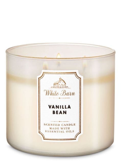 Vanilla Scented Candles, Bath Body Works Candles, Vanilla Candle, Candle Maker, Bath Candles, White Barn, 3 Wick Candles, White Candles, Best Candles