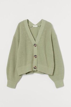 Zara Spring, Spring Knits, Rib Knit Cardigan, School Looks, Green Cardigan, Dr Closet, Cardigan Long, Looks Chic, Wide Sleeves