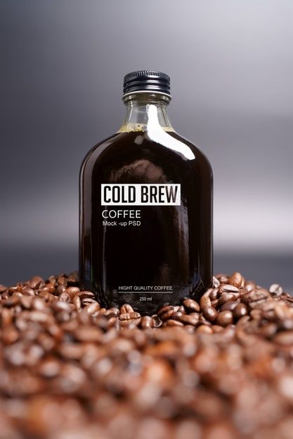 Cold Brew Packaging, Bottle Mockup Free, Coffee Beans Photography, Coffee Shop Photography, Coffee Shot, Drinks Packaging Design, Coffee Business, Coffee Photos, Coffee Photography