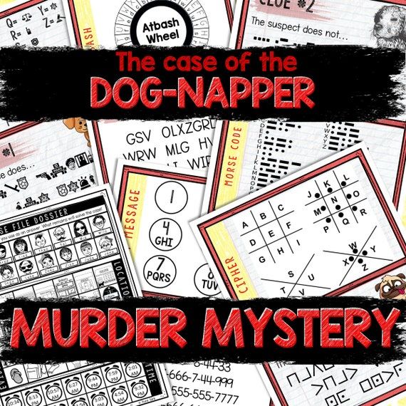 Murder Mystery Game for Kids Spy Party Dog-napper Secret | Etsy Mystery Games For Kids, Escape Room Printable, Fancy Envelopes, Detective Game, Spy Party, Mystery Games, Numbers For Kids, Printable Puzzles, Fun Party Games