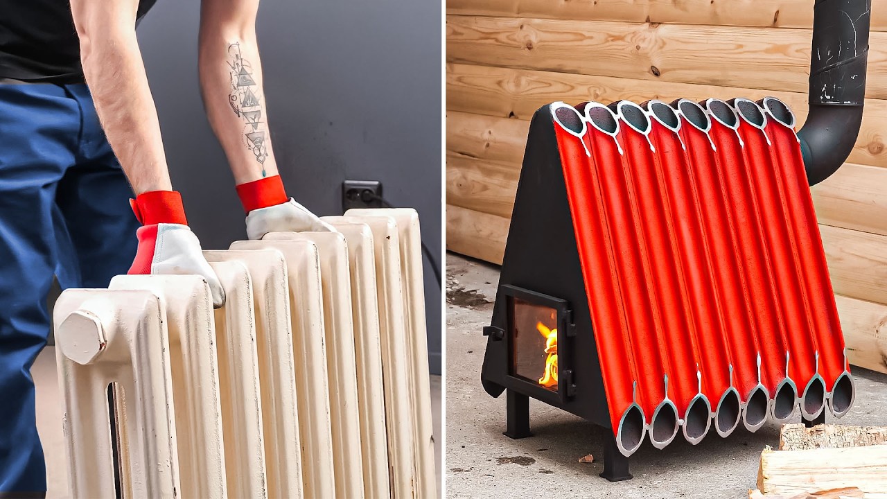 Turn Your Old Radiator Into a DIY Stove