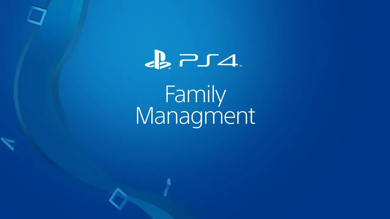 PS4 Family Management video