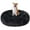 Black, variant on Exclusivo Mezcla Calming Donut Pet Bed for Small Dogs 20", Anti-Anxiety Plush Cozy Warming Dog Bed, Pink Rainbow