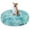 Gradient Aqua, variant on Exclusivo Mezcla Calming Donut Pet Bed for Small Dogs 20", Anti-Anxiety Plush Cozy Warming Dog Bed, Pink Rainbow