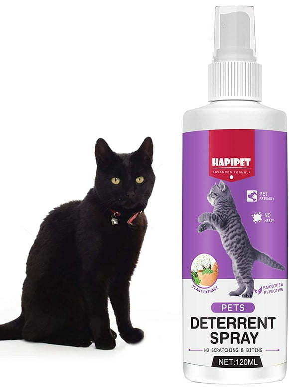 Cat Spray Deterrent, Anti-Scratch Cat Training Spray - Protects Furniture- Indoor & Outdoor Use, 120ml