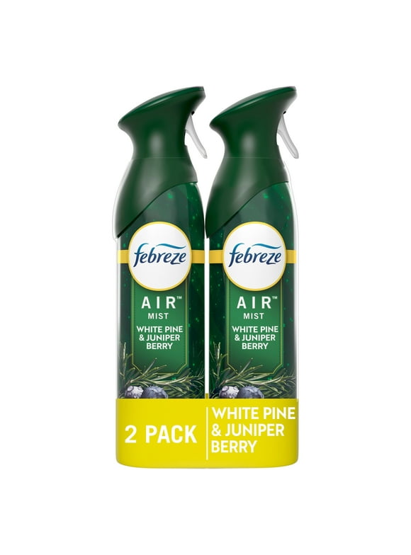 Febreze Air Mist, Odor-Fighting Air Freshener, Pine & Berry, Christmas Tree Scent, 8.8oz, 2 Pack