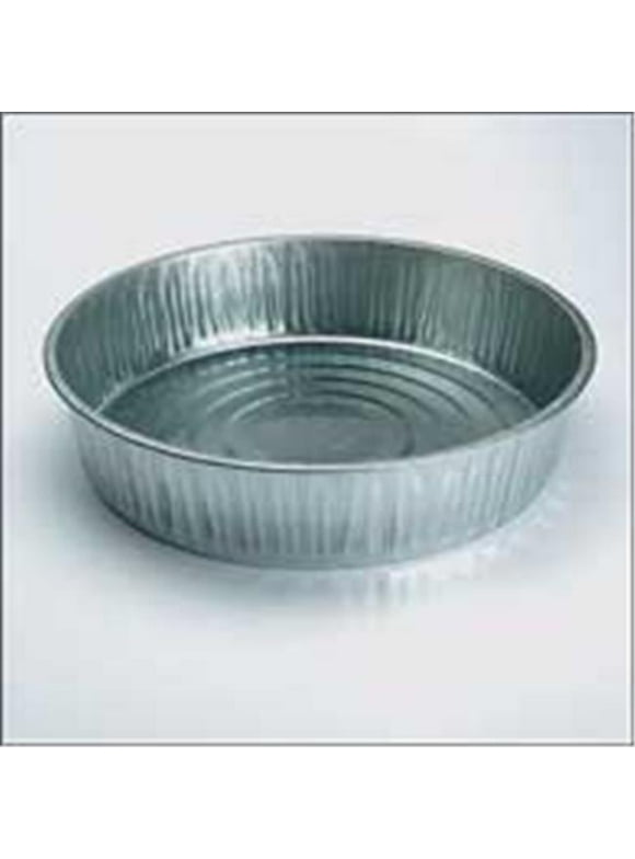 Beloved Galvanized Feed Pan Rust Resistant 13 Quart Steel Pet Bowl for Horses, Cattle & Hogs