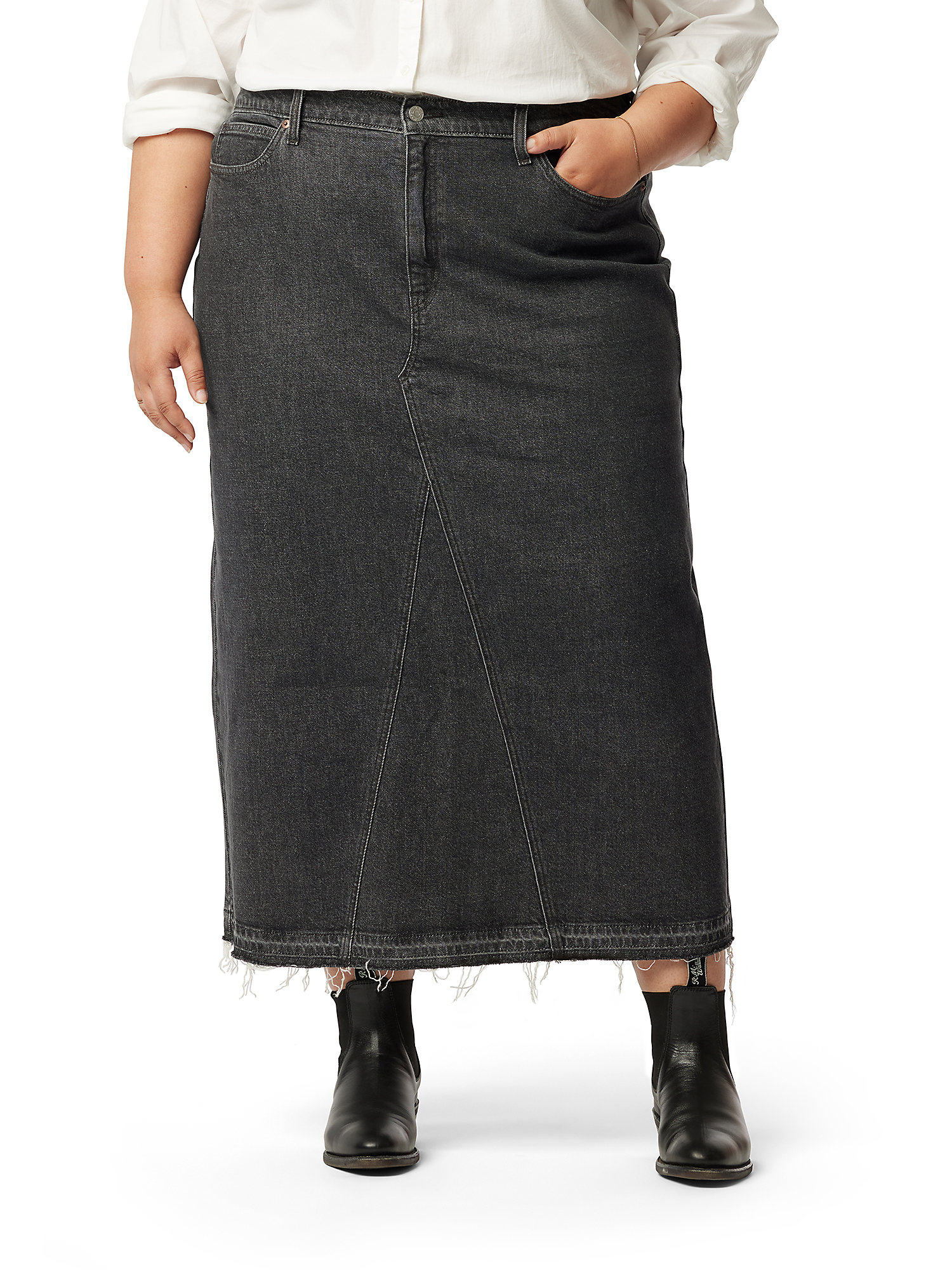 Levi Strauss Signature Women's and Women's Plus Maxi Denim Skirt