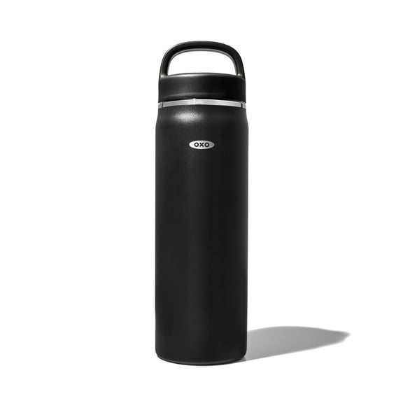 OXO Strive 40 oz. Insulated Water Bottle with Handled Lid - Onyx