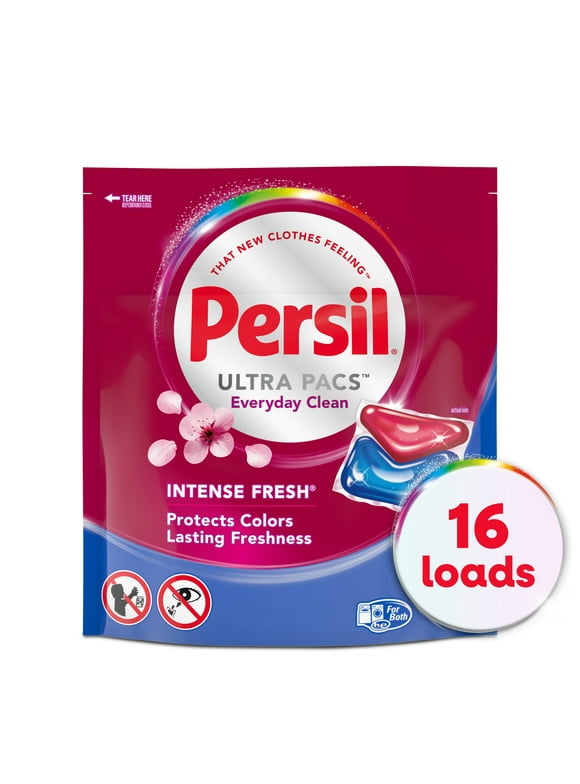 Persil Ultra Pacs Intense Fresh Everyday Clean Laundry Detergent, 16 count