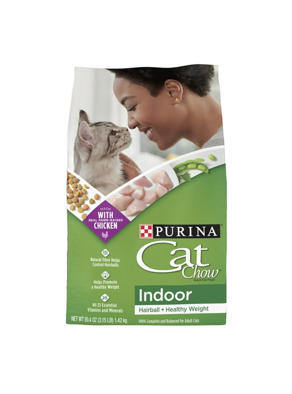 Purina Cat Chow Immune Health, Indoor Dry Cat Food, Chicken, 3.15 lb Bag