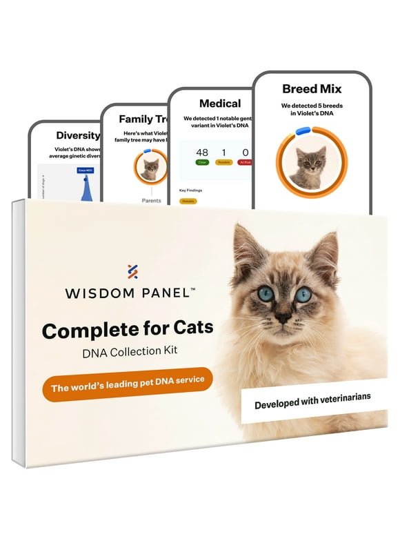 Wisdom Panel Complete Health and Ancestry for Cats, Cat DNA Test Kit