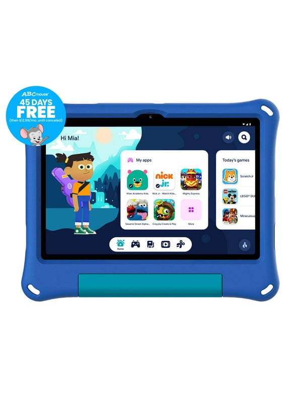 onn. 10.1" Kids Tablet, 32GB, (2024 Model) - Blue