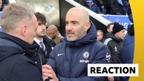 Enzo Maresca shakes Steve Cooper's hand