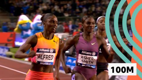 Julien Alfred and Dina Asher-Smith