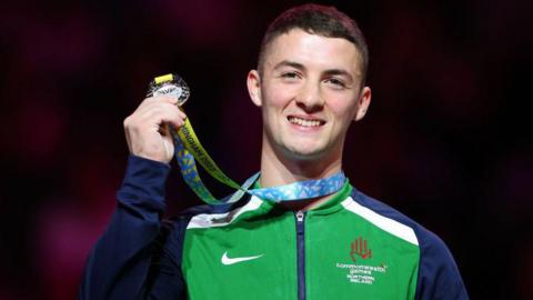 Rhys McClenaghan won silver in the Commonwealth Games in Birmingham in 2022