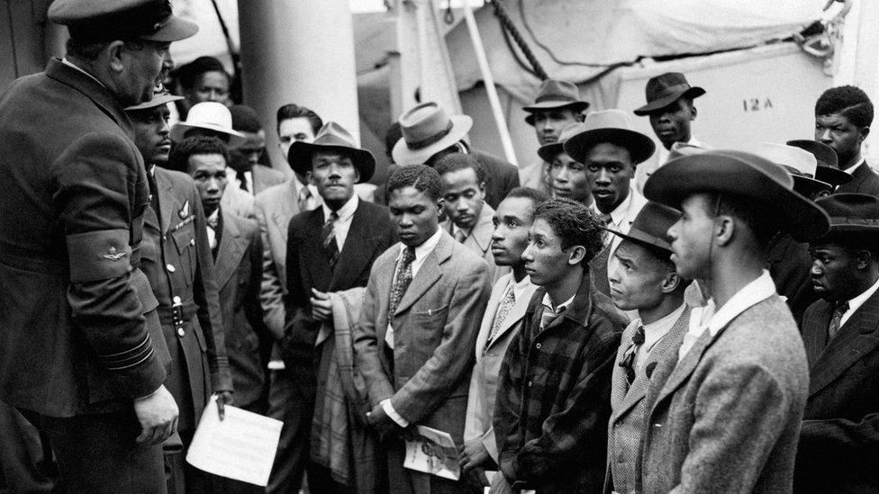 Windrush generation members arrive