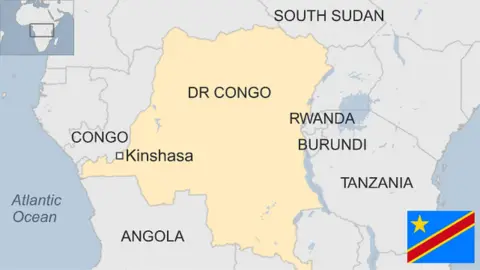 Map of DR Congo