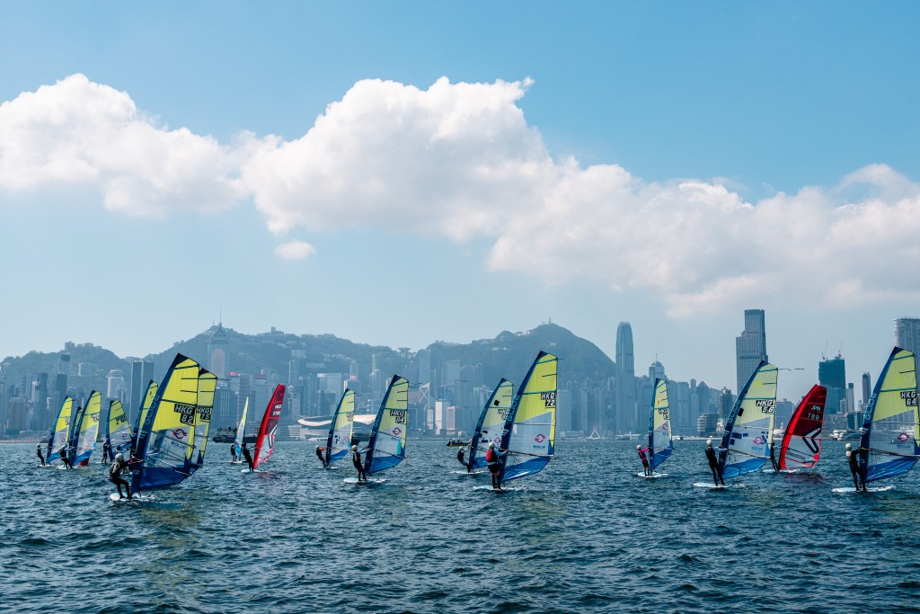 維港賽吸引之處是靚景。圖片由香港滑浪風帆總會提供