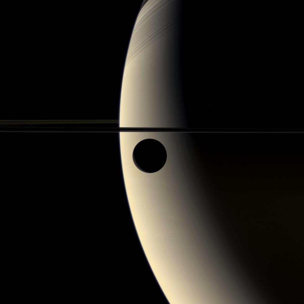 Rhea Transits Saturn