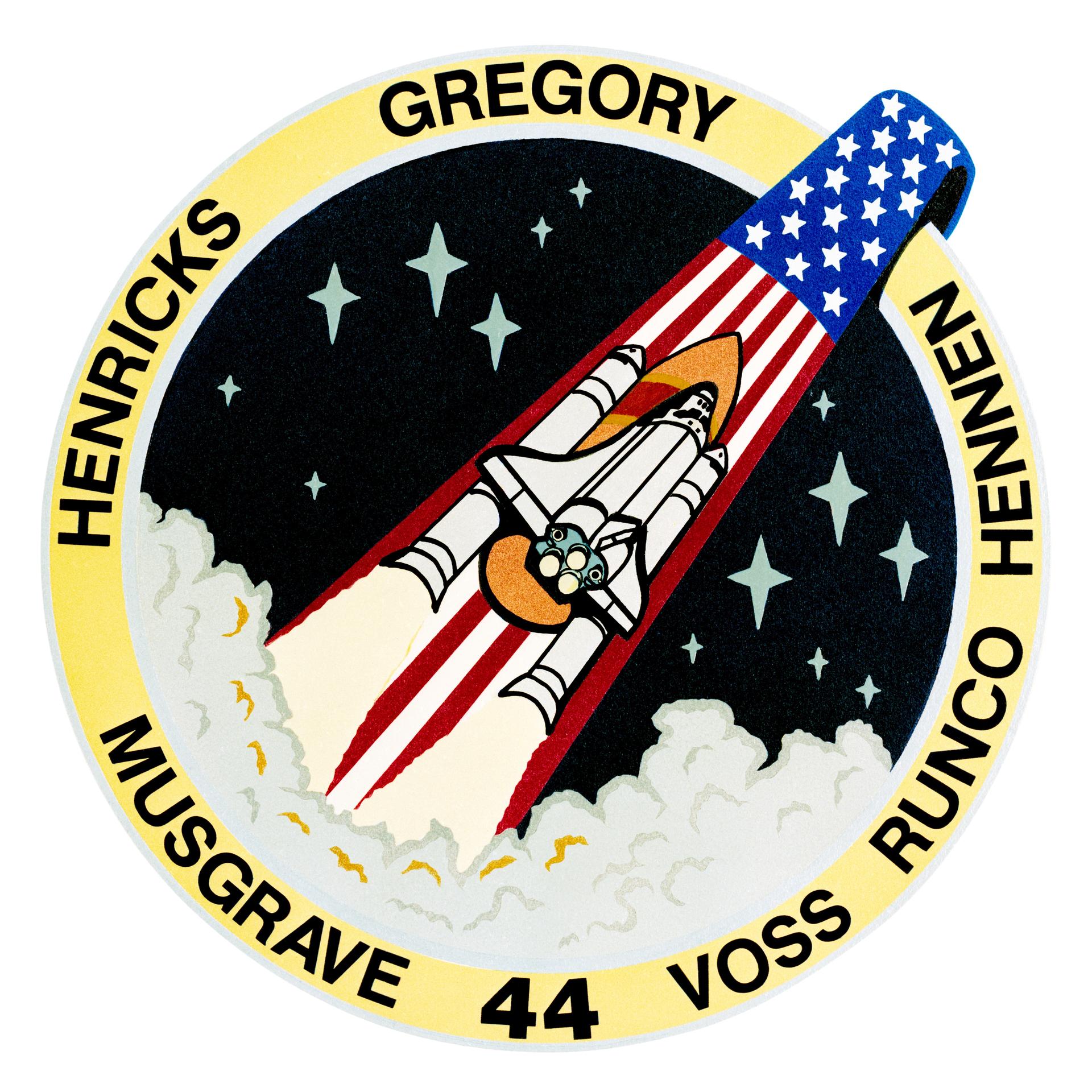 STS-44 Atlantis, Orbiter Vehicle (OV) 104, crew insignia