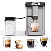 JustSmart Fully Automatic Espresso Coffee Machine with Milk Frother, 8-In-1 Coffee Maker with TFT Touchscreen & Removable Wat