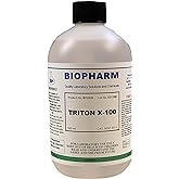 Biopharm Triton X-100 Surfactant — 500 mL (1.06 Pint) | Nonionic Surfactant | Laboratory Cleaning Detergent | Not Diluted