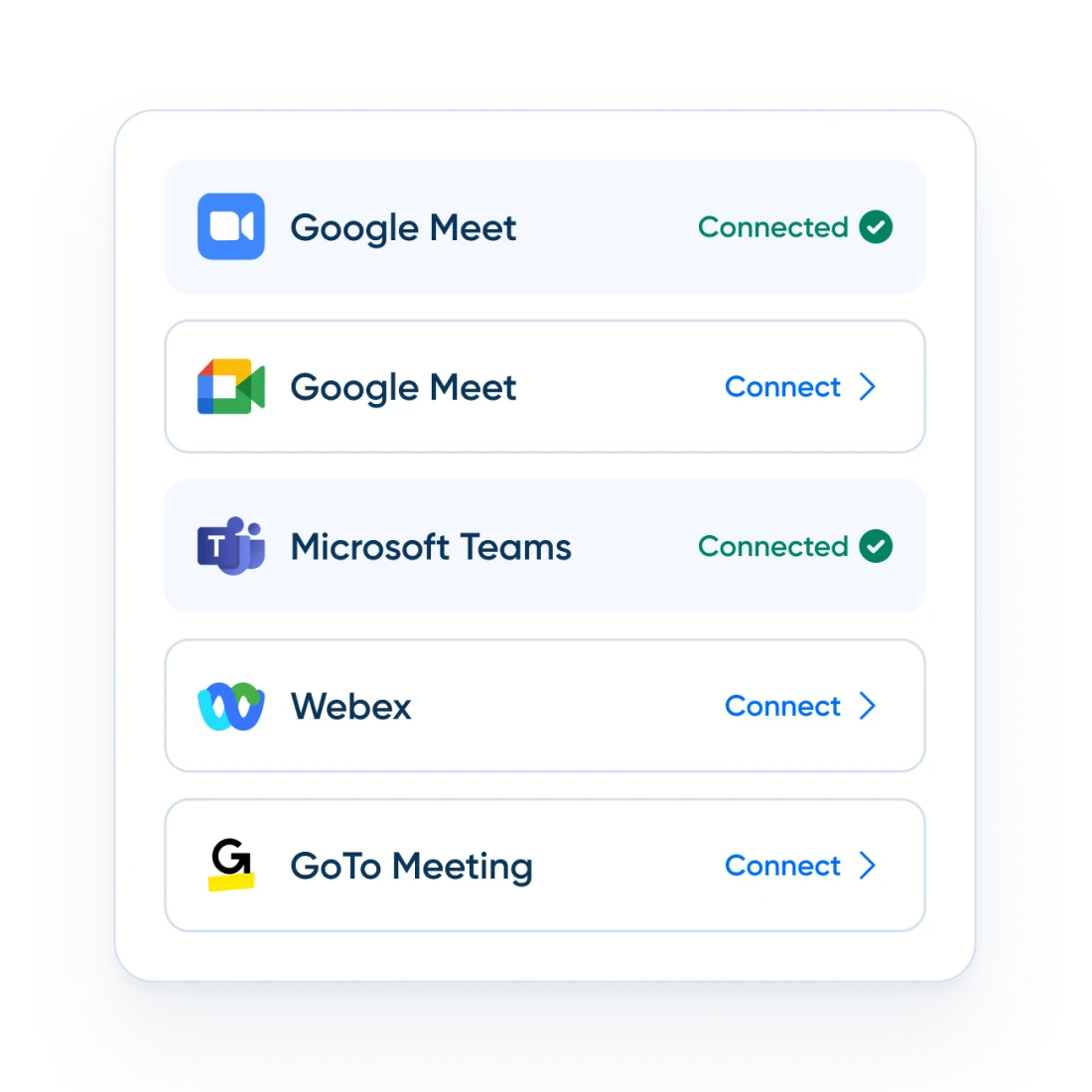 Connect conferencing tools