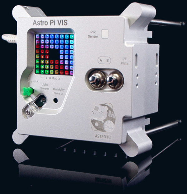 The Astro Pi Vis in its flight case.