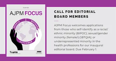 AJPM focus call for editorial board members