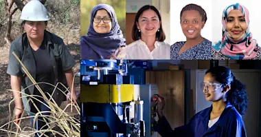 Collage of winners of the 2022 OWSD-Elsevier Foundation Award for Early-Career Women Scientists in the Developing World