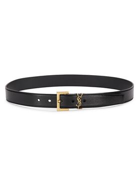 Women's Monogram Leather Belt...