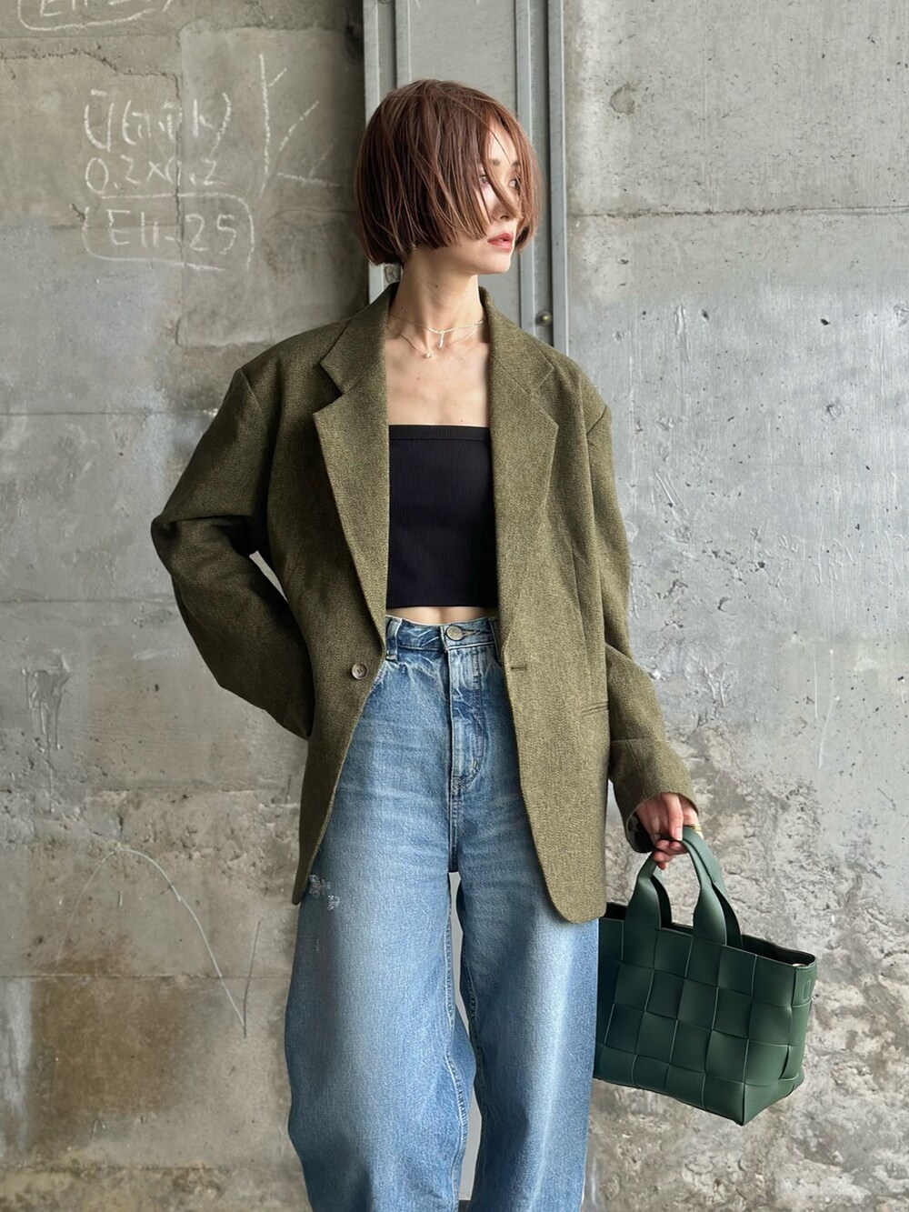 IMOKOさんの「PUNA vintage long denim（プナビンテージロングデニム)（BLACK BY MOUSSY）」を使ったコーディネートの2枚目の写真