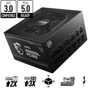 $84.99 新版12VHPWR线材即将截止：MSI MAG A850GL 850W ATX 3.0 金牌全模组电源