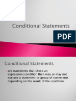 Lesson Plan in Conditional Statement 02-16-12